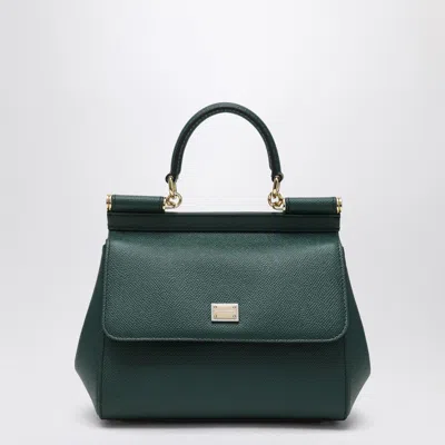 Dolce & Gabbana Sicily Medium Top-handle Bag In Green