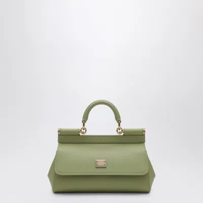 Dolce & Gabbana Dolce&gabbana Sicily Small Top Handle Bag In Sage Green