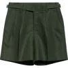 Dolce & Gabbana Dolce&gabbana Side Tab Linen Shorts In Green