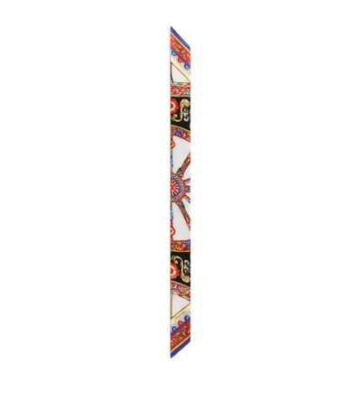 Dolce & Gabbana Dolce&gabbana Silk Carretto Print Scarf