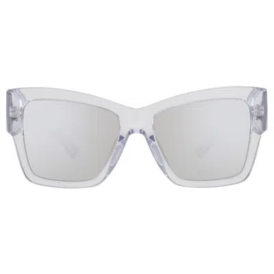 Dolce & Gabbana Dolce And Gabbana Silver Mirror Butterfly Ladies Sunglasses Dg4493 31338v 55 In Gray