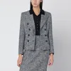 Dolce & Gabbana Single-breasted Speckled Wool-blend Jacket In Gray