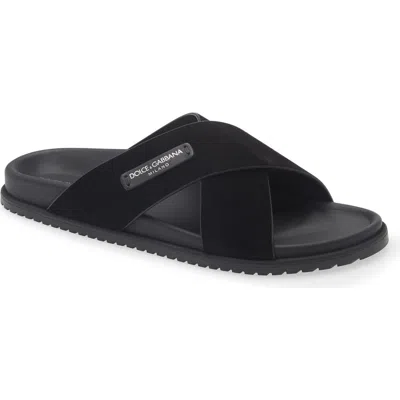 Dolce & Gabbana Dolce&gabbana Slide Sandal In Black