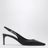 Dolce & Gabbana Tortoiseshell-print Patent Leather Slingbacks In Black