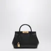 Dolce & Gabbana Marlene Small Leather Top-handle Bag With Chain Strap In Black