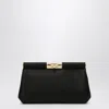 Dolce & Gabbana Marlene Small Satin Shoulder Bag In Black