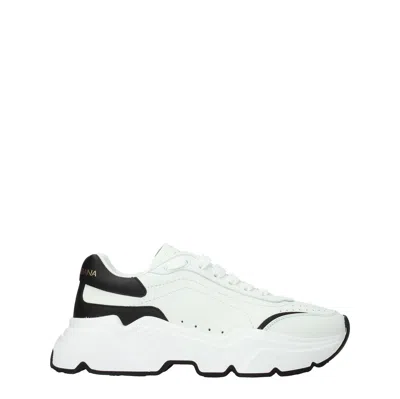 DOLCE & GABBANA DOLCE&GABBANA SNEAKERS DAYMASTER DONNA PELLE BIANCO/NERO