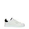 Dolce & Gabbana Dolce&gabbana White And Gold Low Sneakers In White