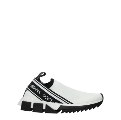 Dolce & Gabbana Dolce&gabbana Sneakers Women Fabric White/black