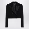 Dolce & Gabbana Cropped Cotton-blend Tuxedo Jacket