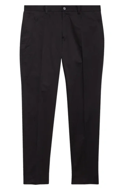 Dolce & Gabbana Dolce&gabbana Stretch Cotton Straight Leg Pants In N0000 Nero