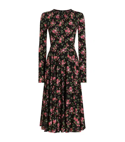 Dolce & Gabbana Dolce&gabbana Stretch-silk Floral Maxi Dress