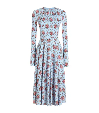 Dolce & Gabbana Dolce&gabbana Stretch-silk Floral Maxi Dress