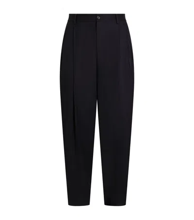 Dolce & Gabbana Dolce&gabbana Stretch-virgin Wool Pleated Trousers