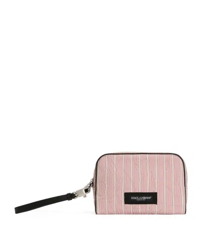 Dolce & Gabbana Dolce&gabbana Stripe Clutch Bag In Pink