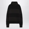 Dolce & Gabbana Striped Wool-blend Turtleneck Sweater In Multi