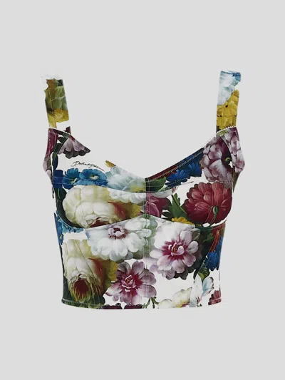 Dolce & Gabbana Dolce&gabbana Top In Fiorenotturno