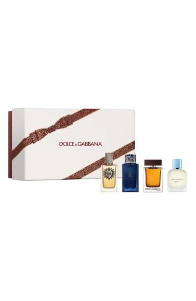 Dolce & Gabbana Dolce&gabbana Travel Size Fragrance Mix Set For Him $74.50 Value In Transparent