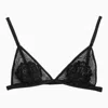 DOLCE & GABBANA DOLCE&GABBANA TULLE TRIANGLE BRA WITH LACE DETAILS
