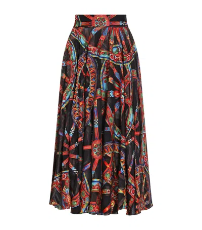 Dolce & Gabbana Dolce&gabbana Twill Carretto Midi Skirt