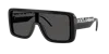 Dolce & Gabbana Logo Rectangle-frame Sunglasses In Black