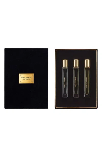 Dolce & Gabbana Dolce&gabbana Velvet Luminous Travel Fragrance Set In Transparent