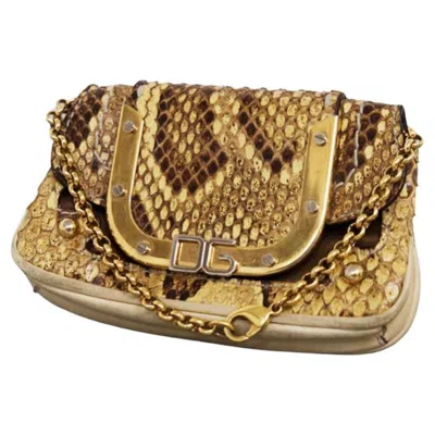Pre-owned Dolce & Gabbana Dolce&gabbana Vintage Coin Purse D&g In Brown