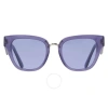 DOLCE & GABBANA DOLCE AND GABBANA VIOLET BUTTERFLY LADIES SUNGLASSES DG4437 34071A 51