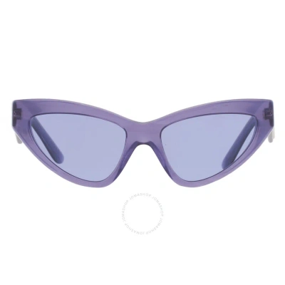 Dolce & Gabbana Dolce And Gabbana Violet Cat Eye Ladies Sunglasses Dg4439 34071a 55 In Purple / Violet