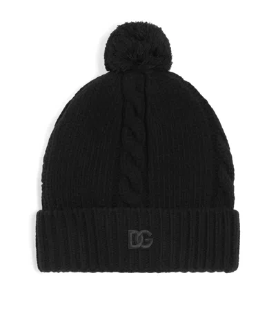 Dolce & Gabbana Dolce&gabbana Virgin Wool Cable-knit Beanie