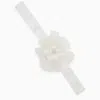 Dolce & Gabbana Dolce&gabbana White Choker With Silk Blend Flower