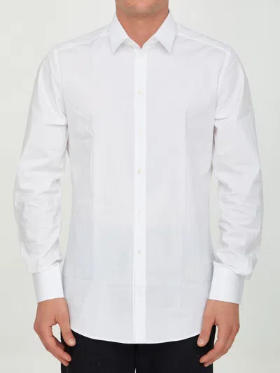 DOLCE & GABBANA DOLCE&GABBANA WHITE COTTON SHIRT