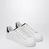 Dolce & Gabbana White Low Top Sneakers With Logo Lettering On The Tongue And Logo Detail On The Heel In Leather Woma