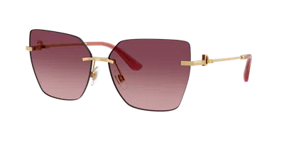 Dolce & Gabbana Cat-eye Sunglasses In Gold