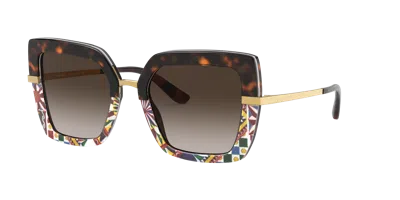 Dolce & Gabbana Dolce&gabbana Woman Sunglass Dg4373f In Brown