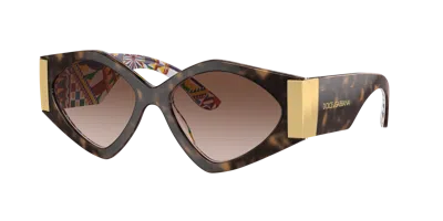 Dolce & Gabbana Dolce&gabbana Woman Sunglass Dg4396 In Brown