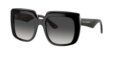 Dolce & Gabbana Square-frame Oversized Sunglasses In Schwarz