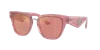 Dolce & Gabbana Dg4437 Butterfly-shape Acetate Sunglasses In Pink Dark Mirror Red