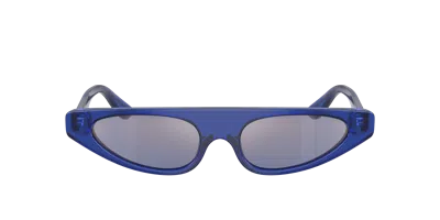 Dolce & Gabbana Dolce&gabbana Woman Sunglass Dg4442 In Blue Mirror Gradient Gold