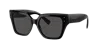 Dolce & Gabbana Monochrome Acetate & Plastic Butterfly Sunglasses In Dark Grey