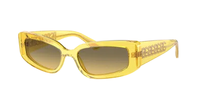 Dolce & Gabbana Dolce&gabbana Woman Sunglasses Dg4445 In Yellow Gradient Grey