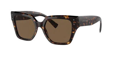 Dolce & Gabbana Dolce&gabbana Woman Sunglass Dg4471f In Dark Brown