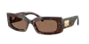 Dolce & Gabbana Rectangle-frame Sunglasses In Brown