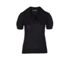 Dolce & Gabbana Cashmere Polo Pullover In Black