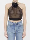 Dolce & Gabbana Dolce&gabbana Women Chiffon Top With Flower