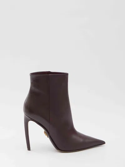 Dolce & Gabbana Desire Ankle Boots In Brown