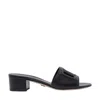 Dolce & Gabbana Bianca 40 Dg Millenials Open Mules In Calfskin