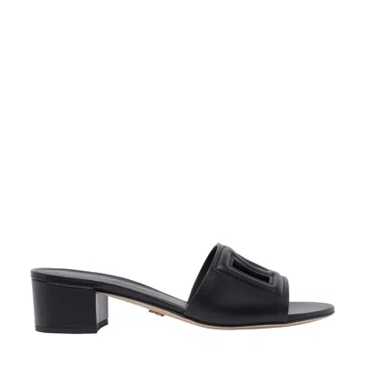 DOLCE & GABBANA DOLCE&GABBANA WOMEN DG LOGO HEELED SANDALS
