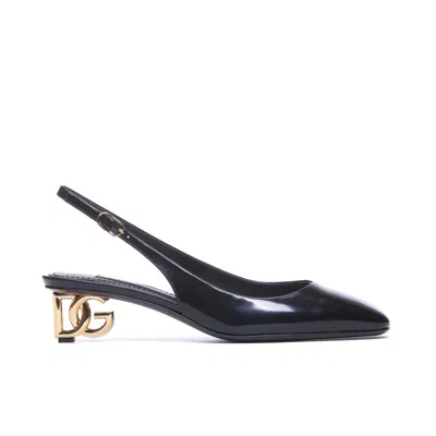 DOLCE & GABBANA DOLCE&GABBANA WOMEN DG LOGO SLINGBACK