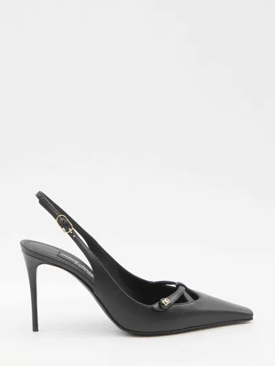 DOLCE & GABBANA DOLCE&GABBANA WOMEN DG LOGO SLINGBACK